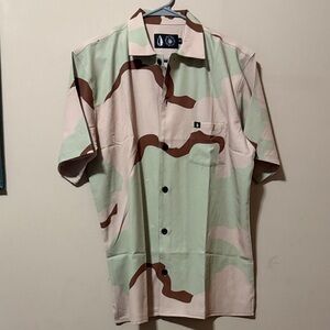 Tachuntfish Men's Camouflage Short Sleeve Shirt Size S